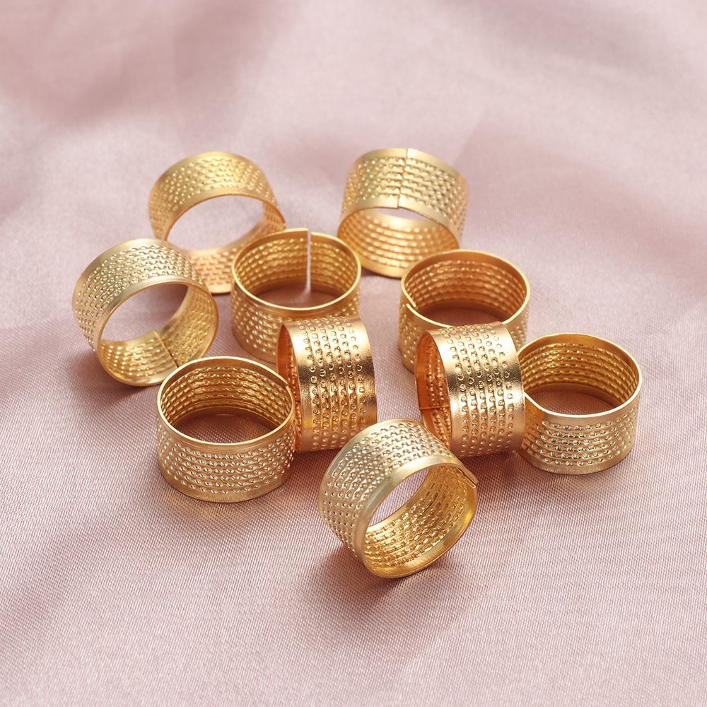 Sewing Thimble Metal - Sewing Accessories Vintage Gold DIY Crafts