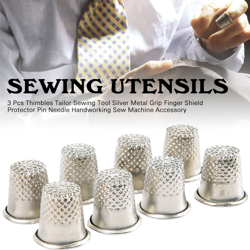 Sewing Thimble Metal - 3Pcs Thimble Metal Sewing Thimbles Hand-working