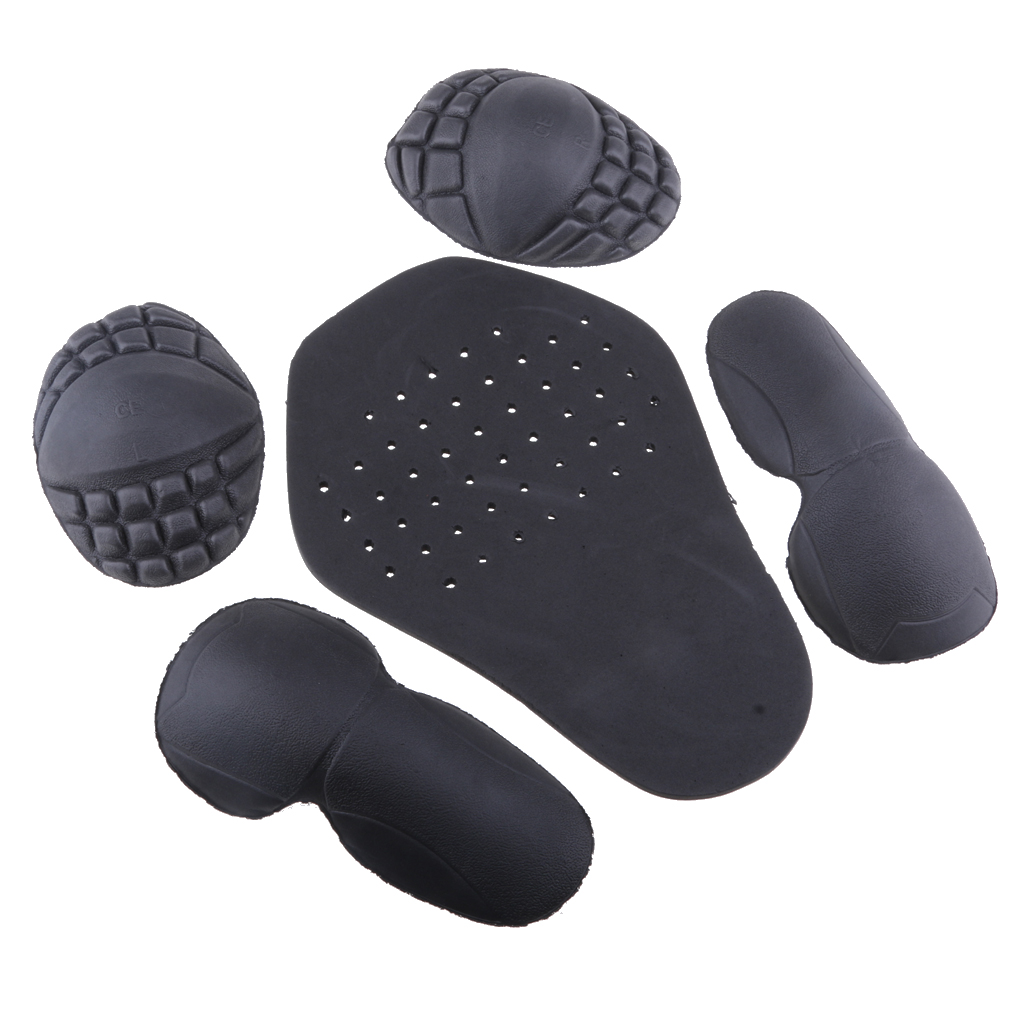Shoulder Pad Set In - 1/5Pcs Motorcycle Shoulder Elbow Back Protector