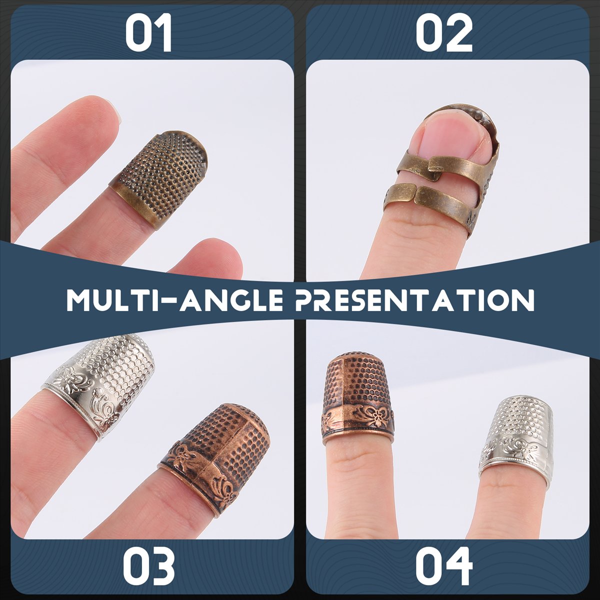 Sewing Thimble Metal - MALL 6 Pieces Sewing Thimble Finger