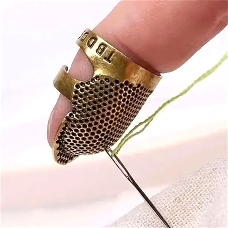 Sewing Thimble Metal - Adjustable Vintage Sewing Thimble Handmade Non