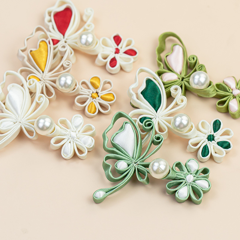 Button Hole Cutter - Chinese Frog Closures Butterfly & Flower