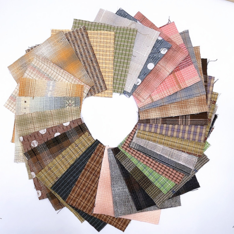 30pcs  Cotton Yarn Dyed Japane - Sewing Tweed Fabric recension och pris