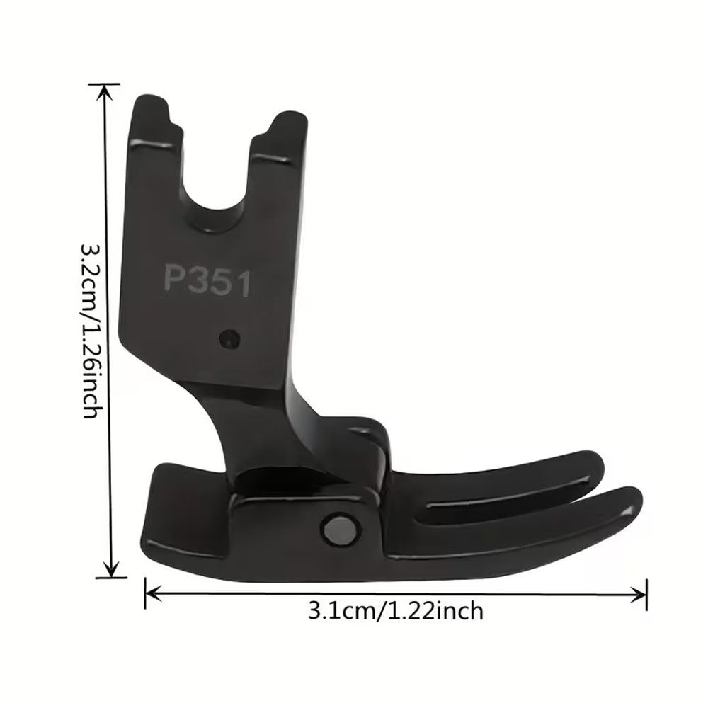 P351 All Steel Presser Foot Bl - Rolled Hem Foot recension och pris
