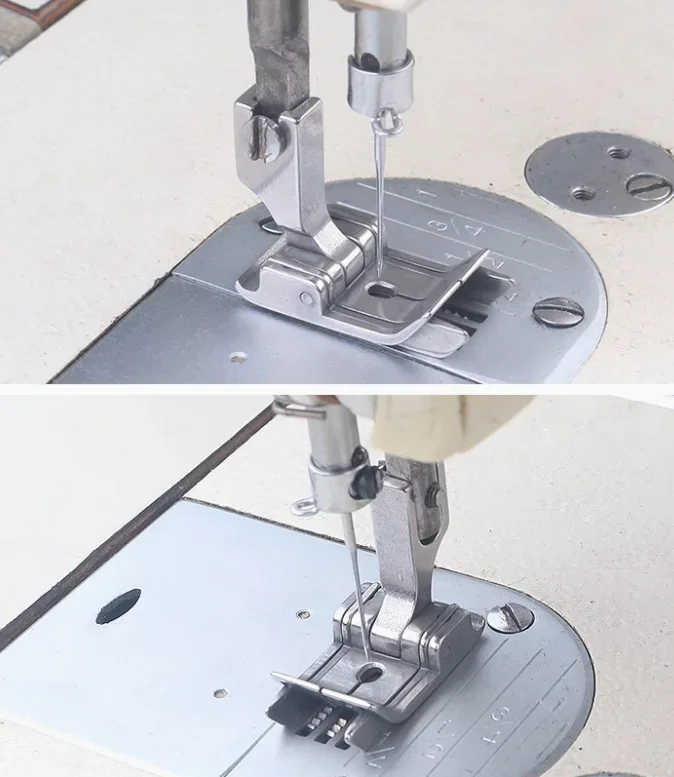 Double Stop Center Seam Presse - Rolled Hem Foot recension och pris