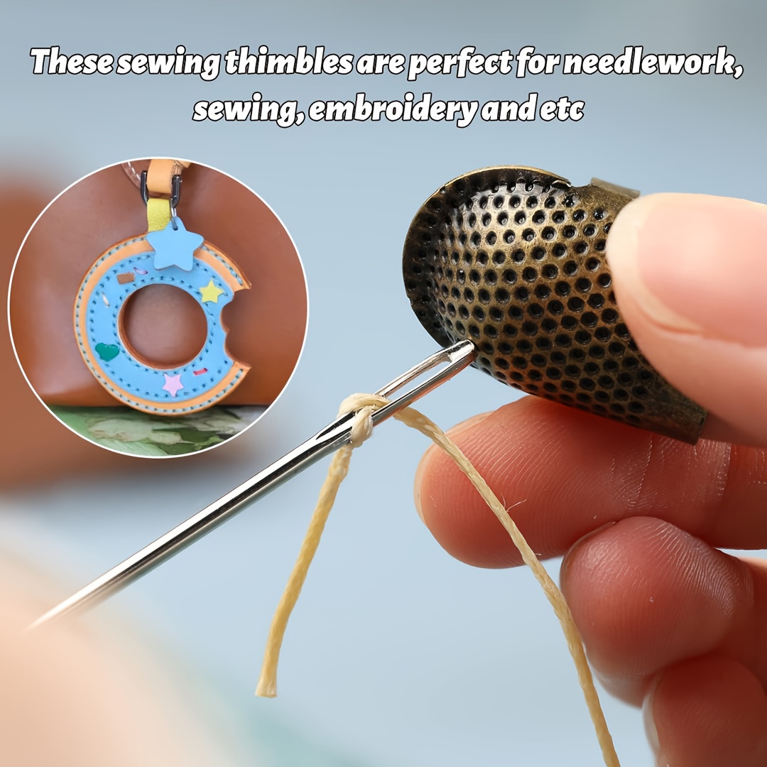 Sewing Thimbles, Adjustable Me - Sewing Thimble Metal recension och pris
