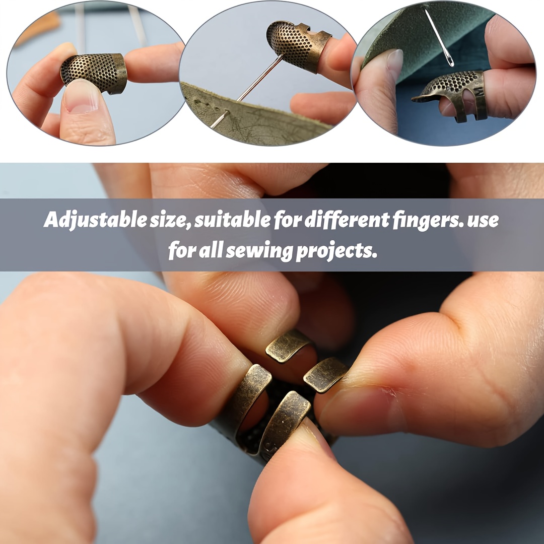 Sewing Thimbles, Adjustable Me - Sewing Thimble Metal recension och pris