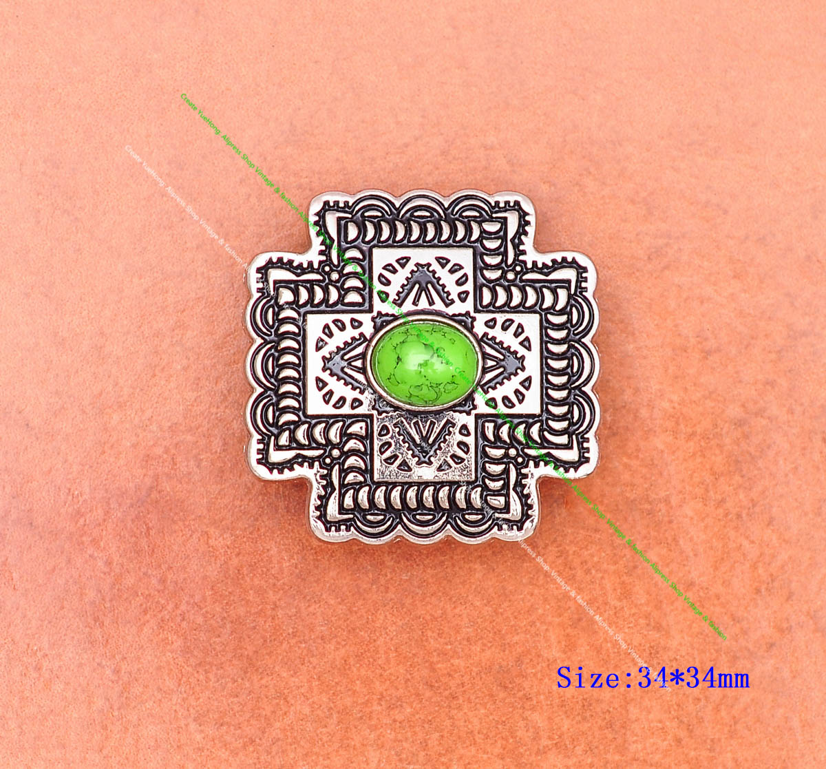 Lot 10Pcs Light Green Western  - Button Hole Cutter recension och pris