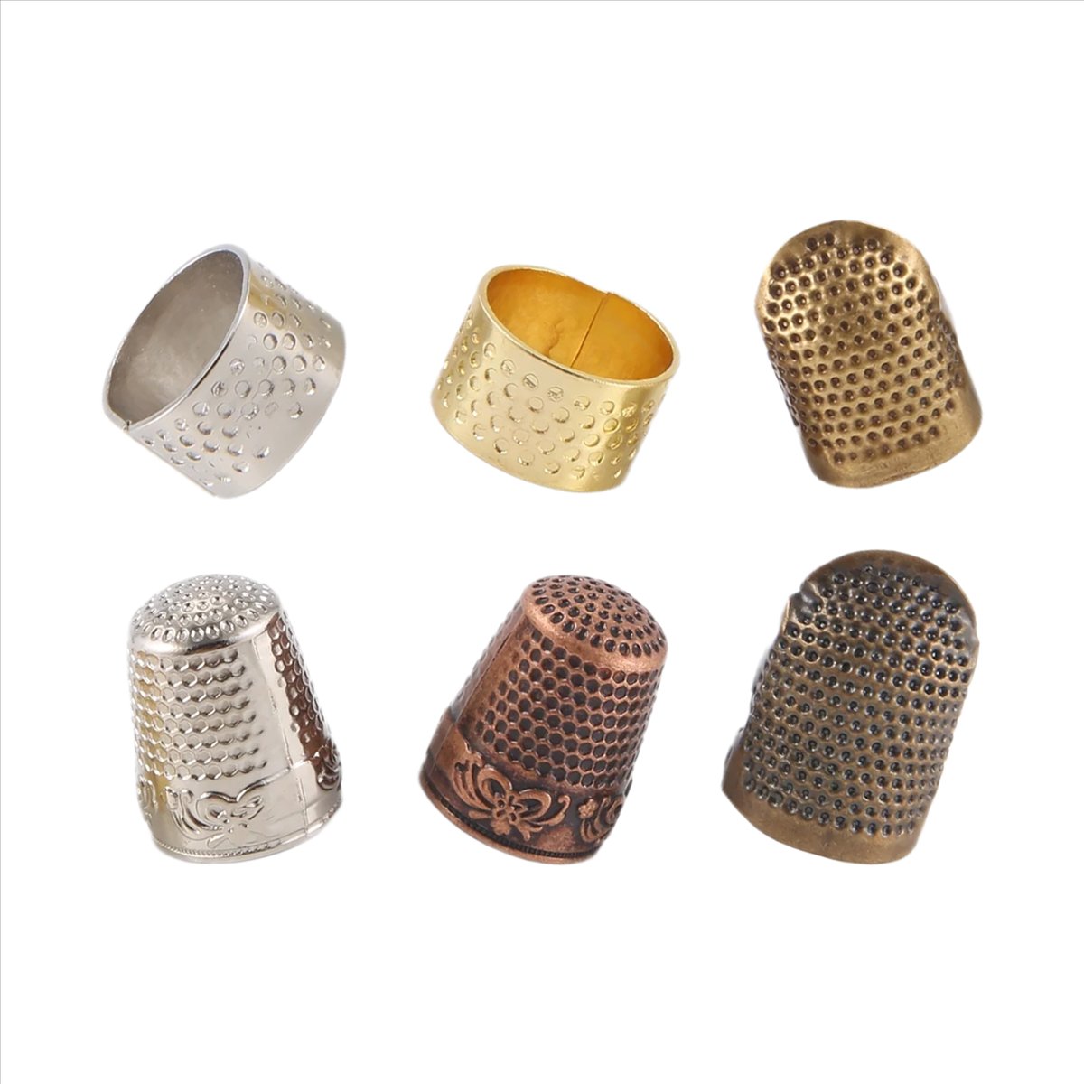 MALL 6 Pieces Sewing Thimble F - Sewing Thimble Metal recension och pris