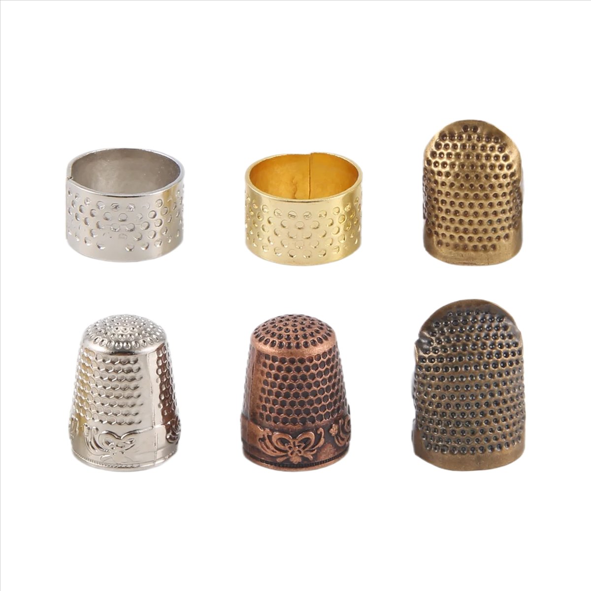 MALL 6 Pieces Sewing Thimble F - Sewing Thimble Metal recension och pris