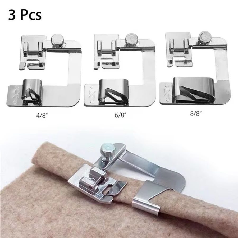 1PCS-3PCS 13/19/25mm Domestic  - Rolled Hem Foot recension och pris