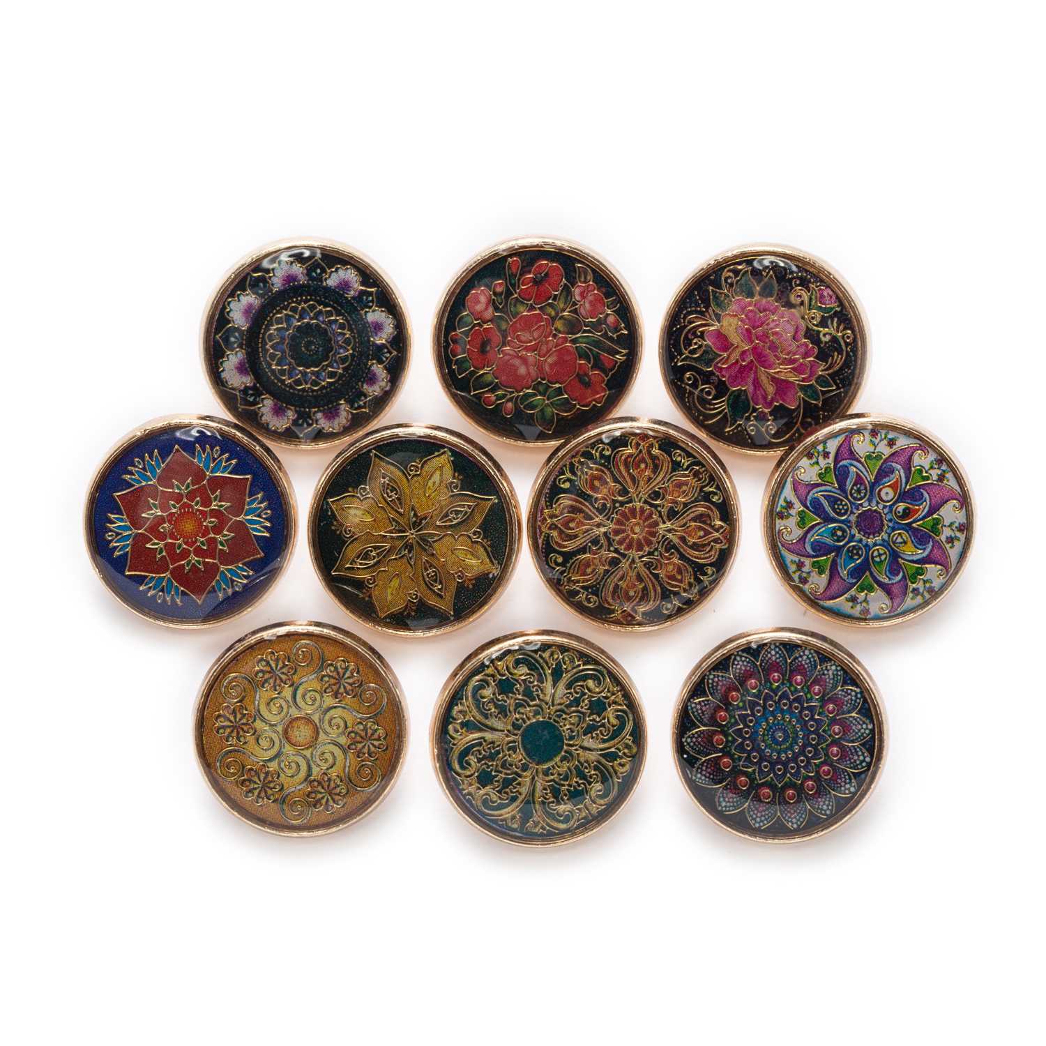 5pcs Retro Gold Wire Flower Ro - Button Hole Cutter recension och pris