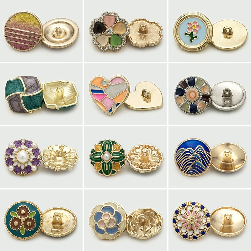 10pcs Vintage Enamel Metal But - Button Hole Cutter recension och pris