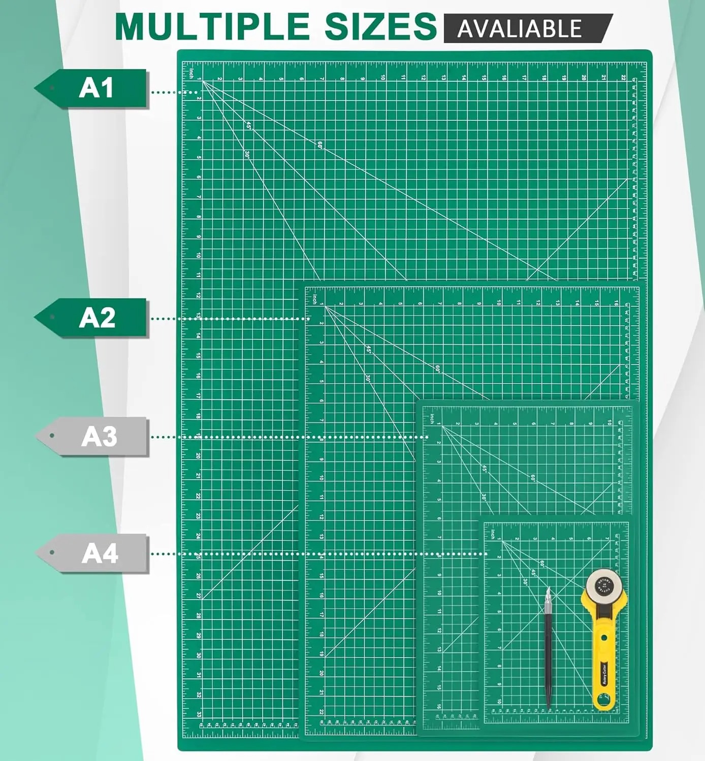 A2 A3 A4 A5 PVC Cutting Mat Do - Cutting Mat Self Heal recension och pris