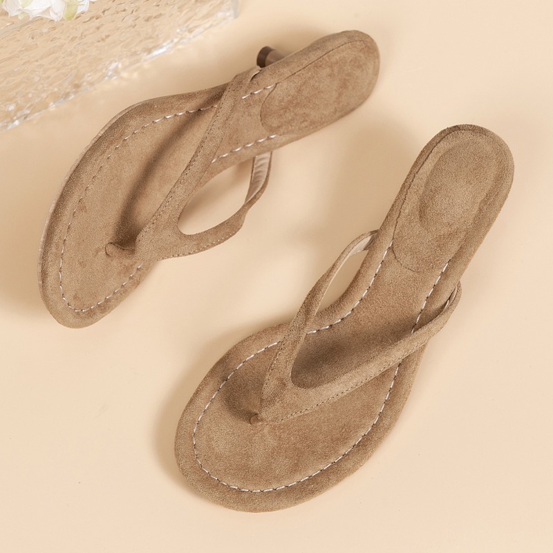 Women Brown Heeled Sandals wit - Sewing Nylon recension och pris