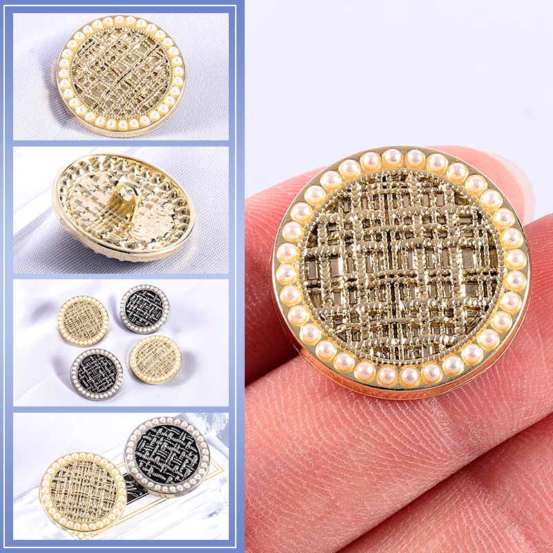 6PCS High-end Pearl Metal Butt - Button Hole Cutter recension och pris