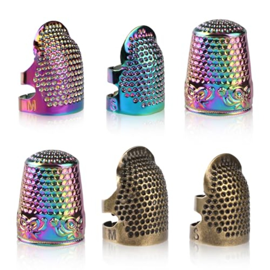 Thimbles for Hand Sewing, 6 PC - Sewing Thimble Metal recension och pris