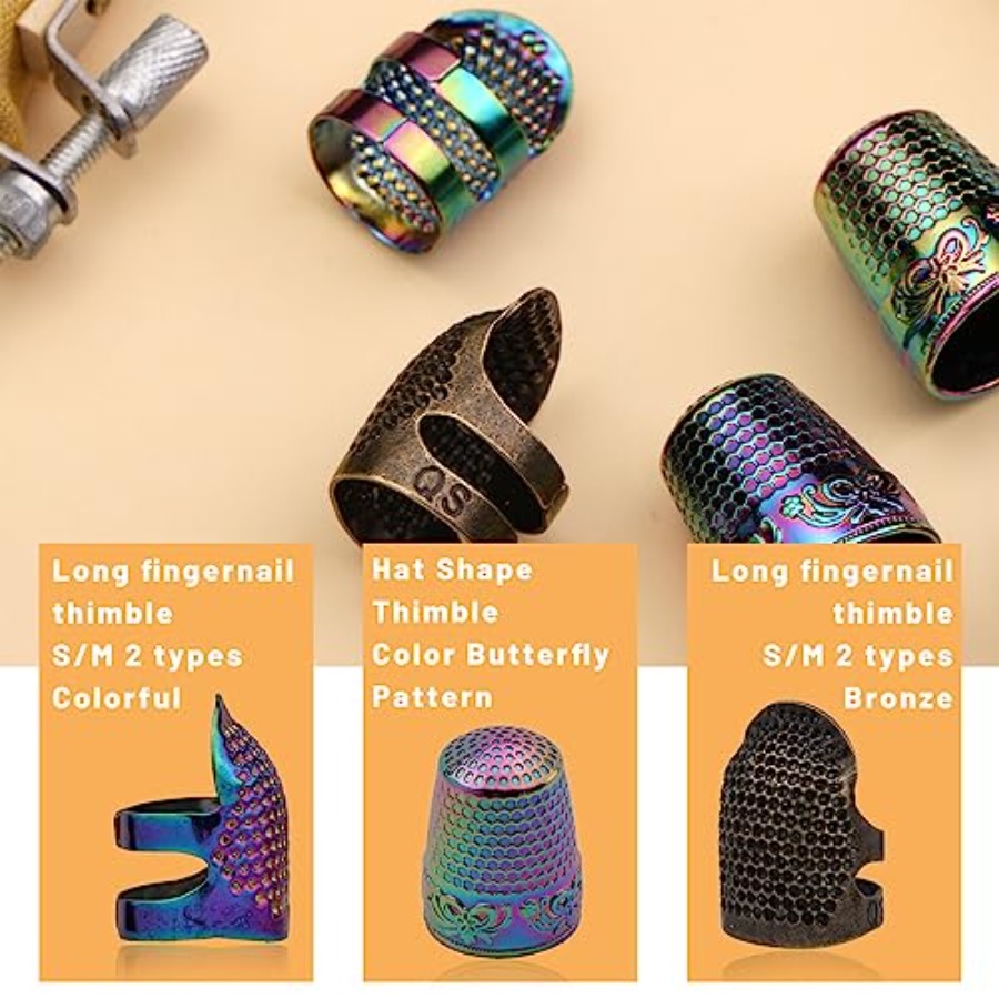 Thimbles for Hand Sewing, 6 PC - Sewing Thimble Metal recension och pris