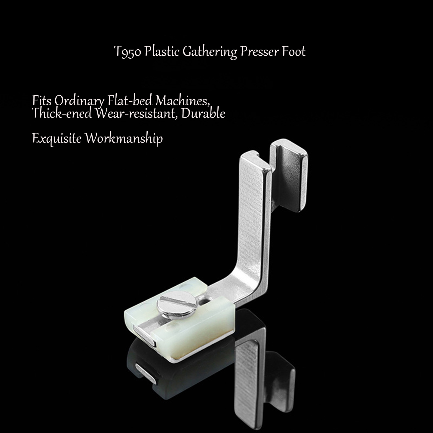 T950 Teflon Plastic Gathering  - Rolled Hem Foot recension och pris
