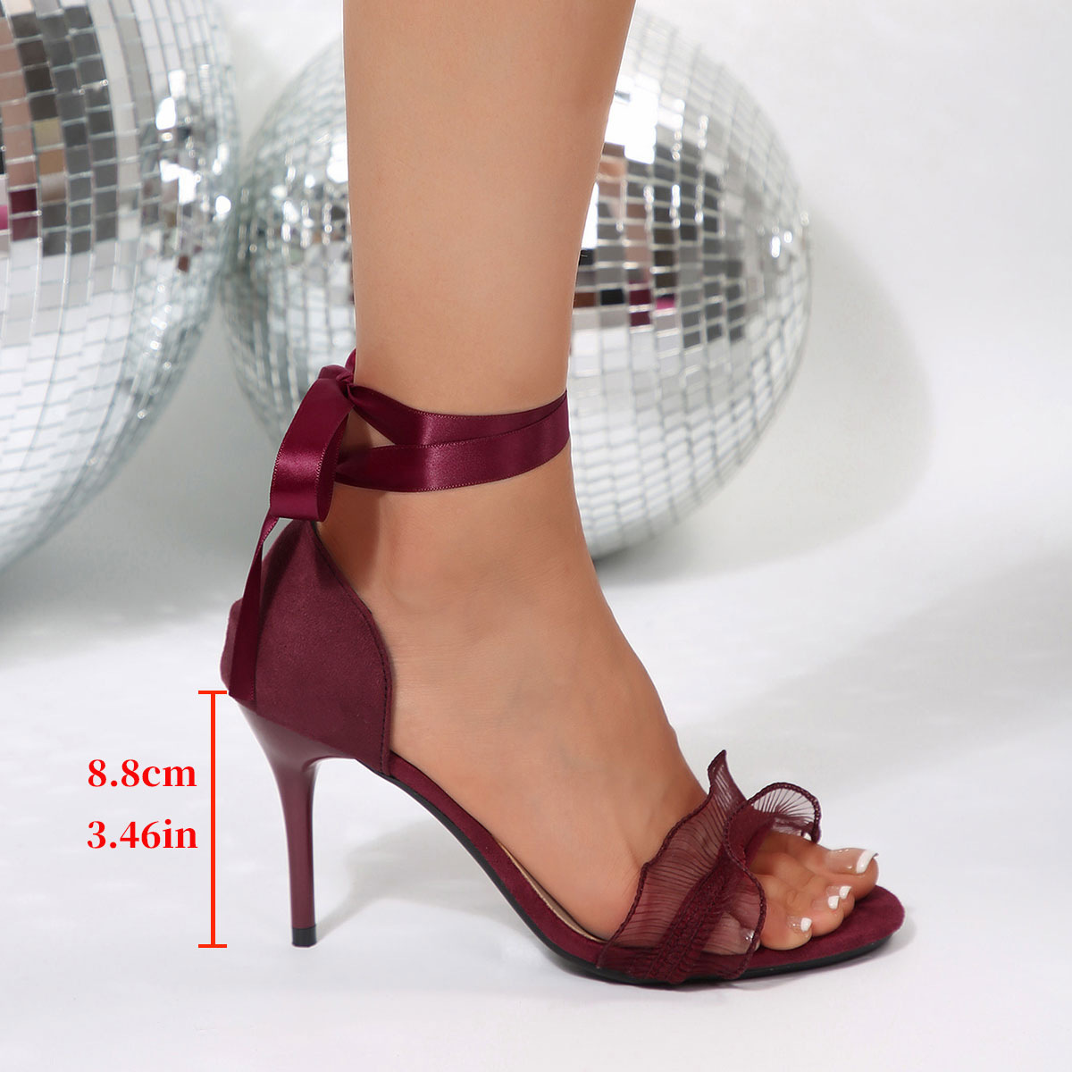 Lace Decorative Black High Hee - Sewing Nylon recension och pris