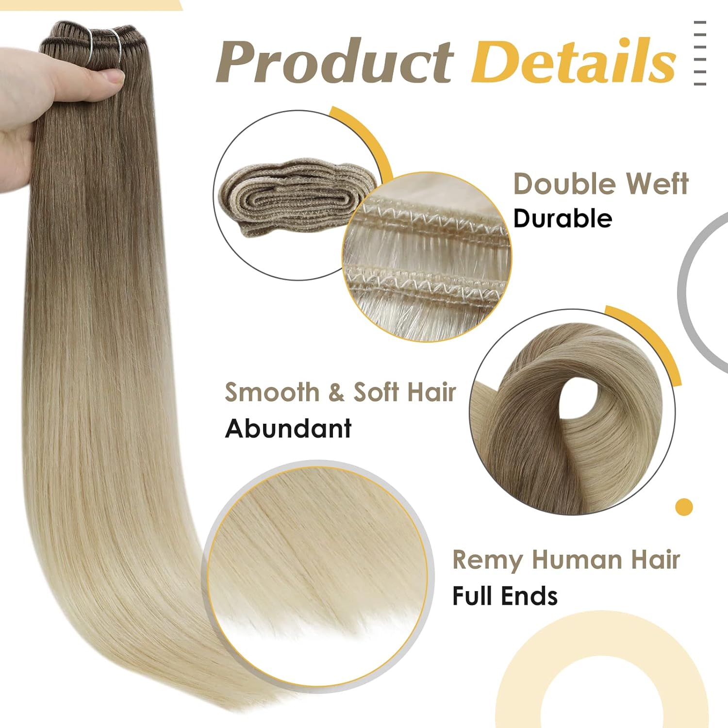 Full Shine Human Hair Weft Ext - Sewing Lab recension och pris
