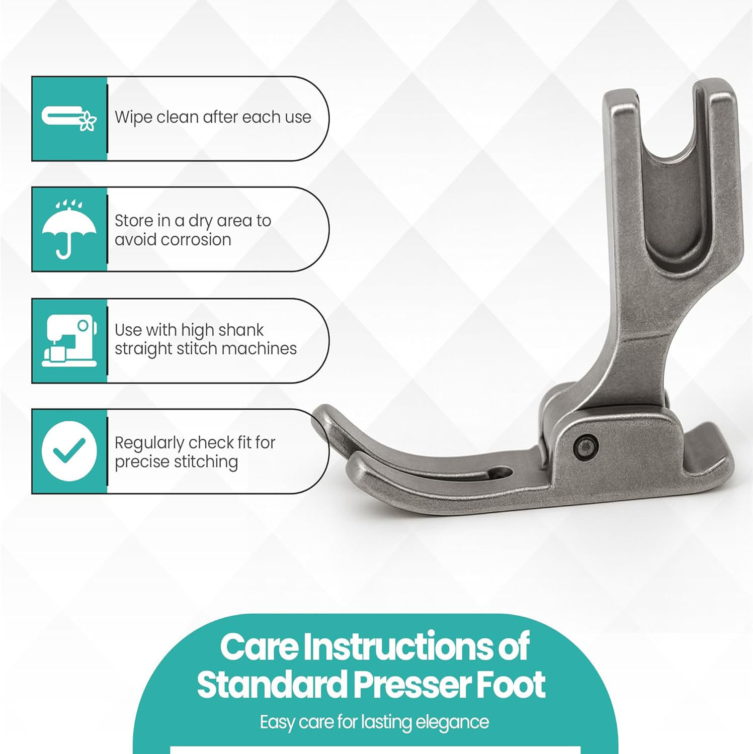 P351 Standard Presser Foot for - Rolled Hem Foot recension och pris